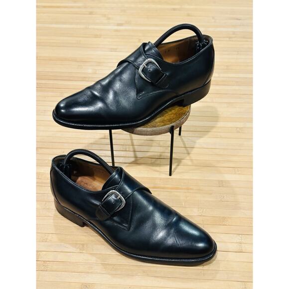 LODING Paris New Taylor Black Monk Strap Leather Shoes Men’s 7.5 Retail $466 ? main image 11